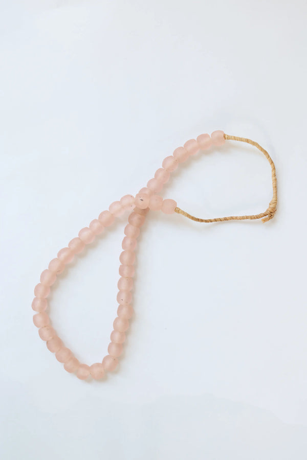 Handmade Pink Glass Bead Garland